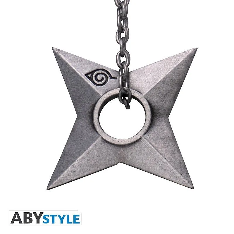 ABYSTYLE NARUTO SHIPPUDEN - 3D Keychain: "Konoha Shuriken"