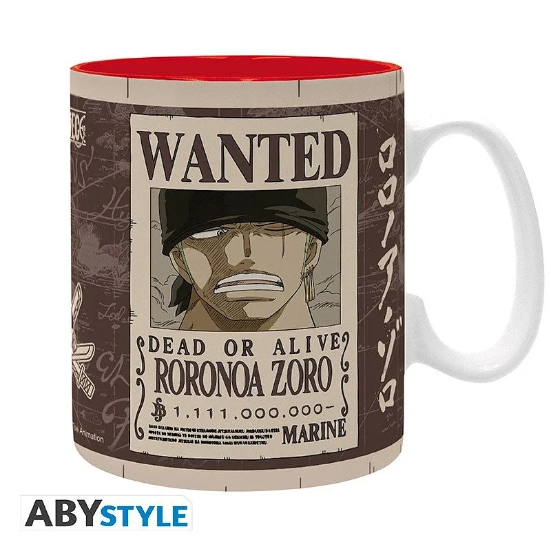 ABYSTYLE ONE PIECE - Mug 460 ml: "Zoro Wanted"