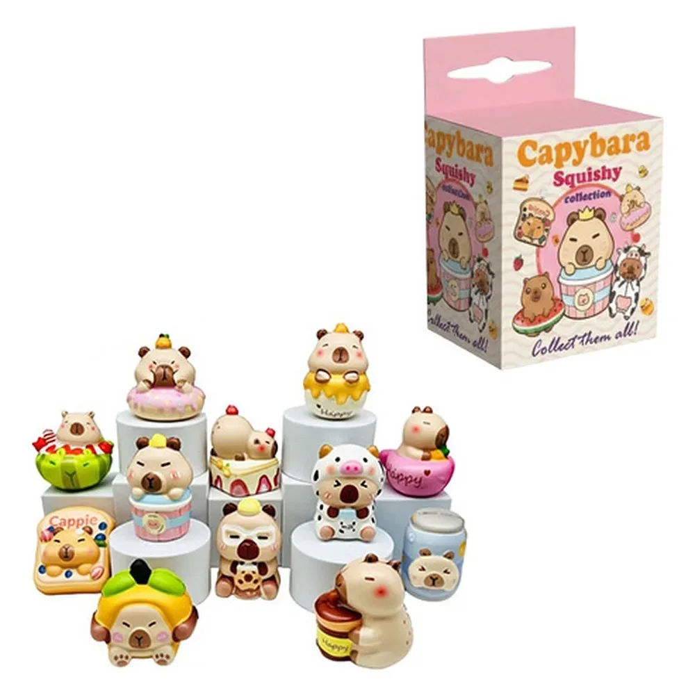 Capybara Squishy Collection – Blind Box with 1 surprise capybara squishy