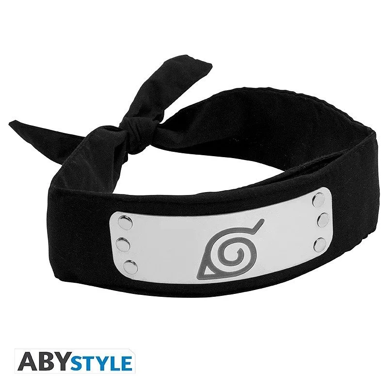 ABYSTYLE NARUTO SHIPPUDEN - Ninja Headband Replica - Konoha (Black)