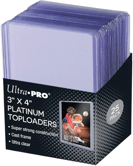 ULTRA PRO Bustines Rígidas Toploader Platinum 25pz