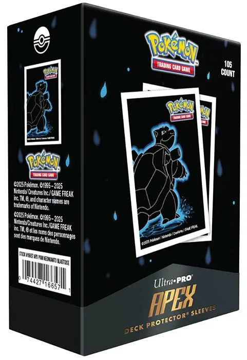 ULTRA PRO Neon Kanto Fundas APEX Blastoise 105pz