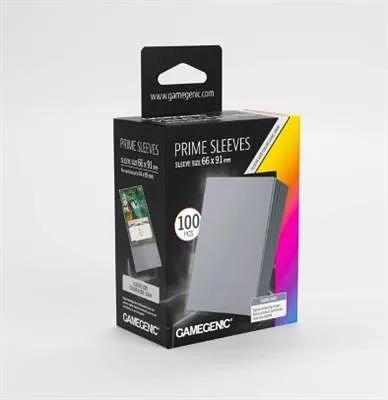 GAMEGENIC - Prime Card Sleeves Dark Gray (100) 66x91