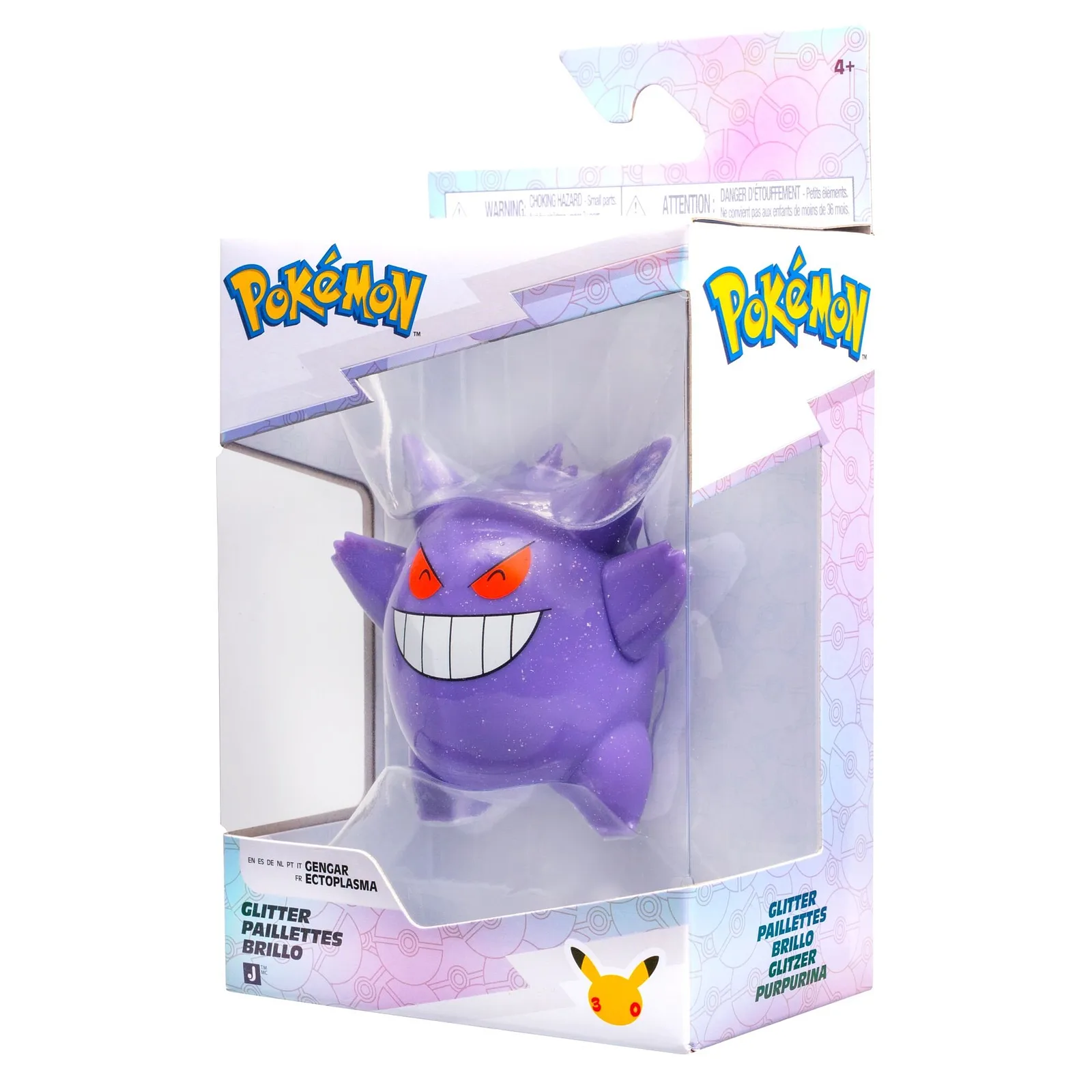 JAZWARES Battle Figure: Pokemon - 30th Glitter Gengar
