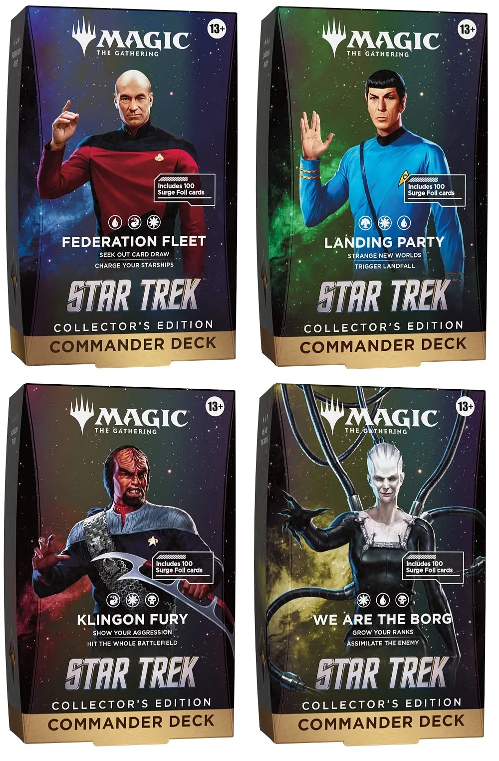 Magic: The Gathering - Star Trek Collector's Commander Display (4 Decks) - ENG (possible allocation)
