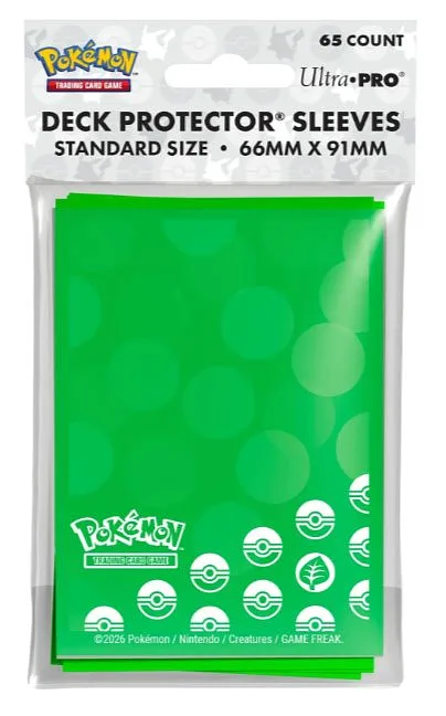ULTRA PRO Pokemon Card Sleeves Grass Type 65pz