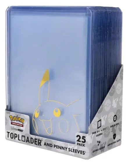 ULTRA PRO Pokemon Fundas Pikachu Toploader 25pz