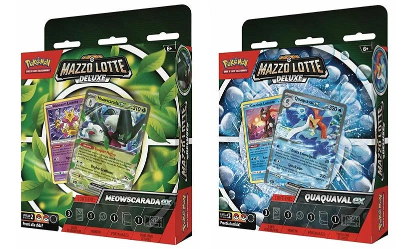 Pokemon ITA Baraja de Combate Deluxe Meowscarada Ex / Quaquaval Ex