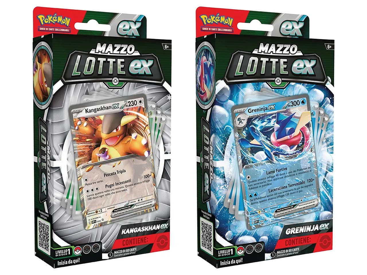 Pokemon ITA Baraja de Combate Ex Kangaskhan e Greninja