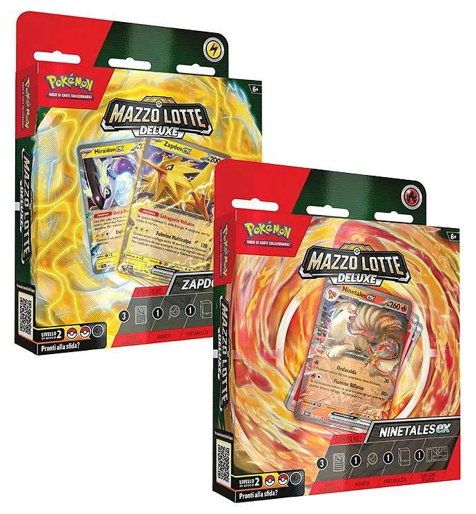 Pokemon ITA Baraja de Combate Deluxe Ninetales-EX / Zapdos-EX